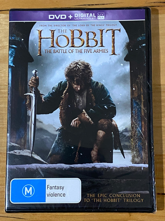 The Hobbit The Battle Of The Five Armies DVD/Ultraviolet PAL 4 New Sealed