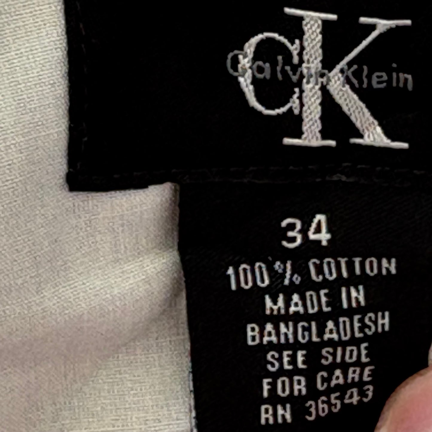 Calvin Klein Shorts Mens Size 34 Grey RN36543 Flat Front