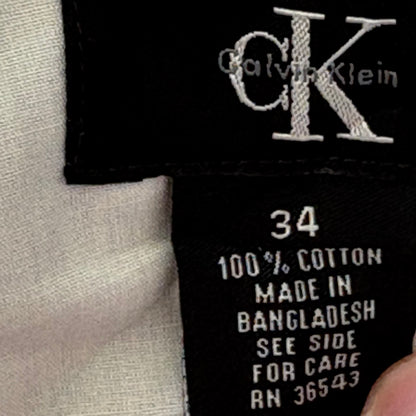 Calvin Klein Shorts Mens Size 34 Grey RN36543 Flat Front