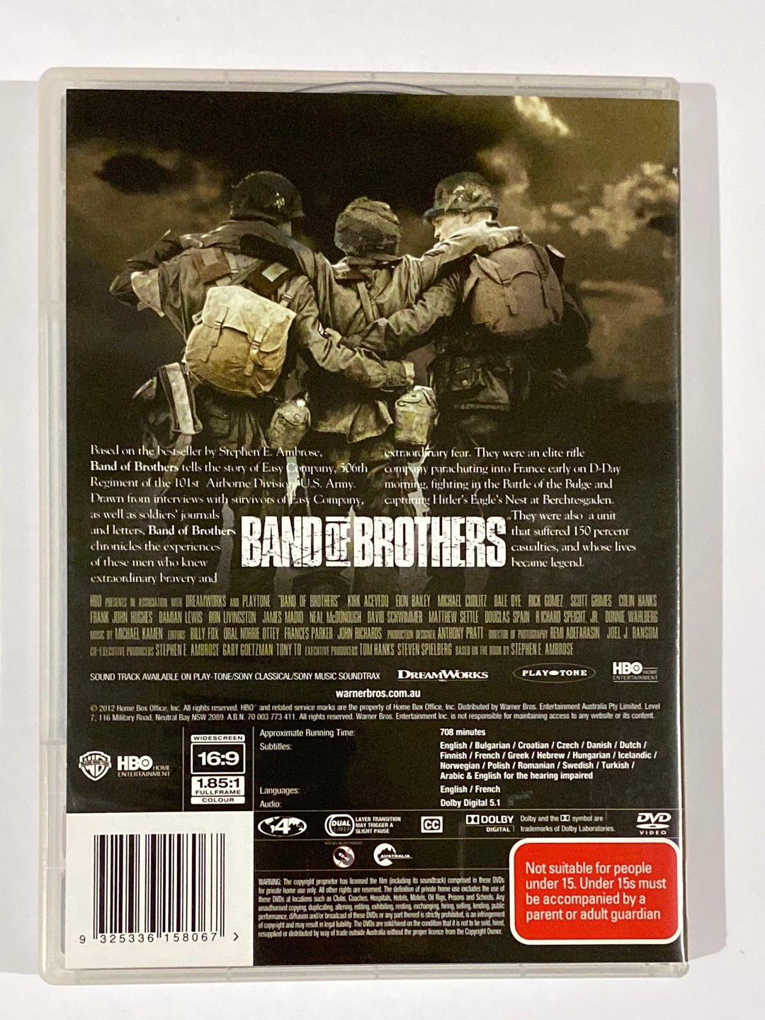 Band of Brothers and The Pacific Bundle DVD Box Set WW2 Drama Spielberg Hanks VGC