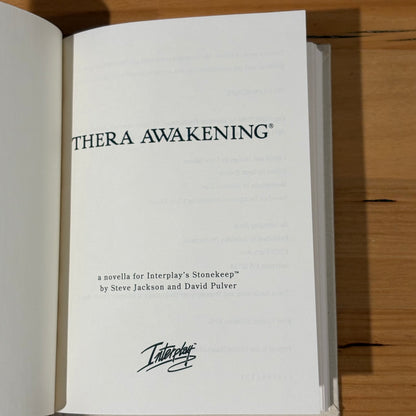 Thera Awakening Stonekeep Hardcover by Steve Jackson and David Pulver GD