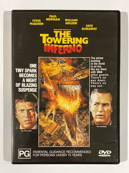 The Towering Inferno DVD Steve McQueen Paul Newman PAL 4 VGC