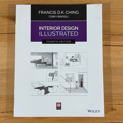 Interior Design Illustrated Francis D.K. Ching 4th Edition Paperback 2018 GD