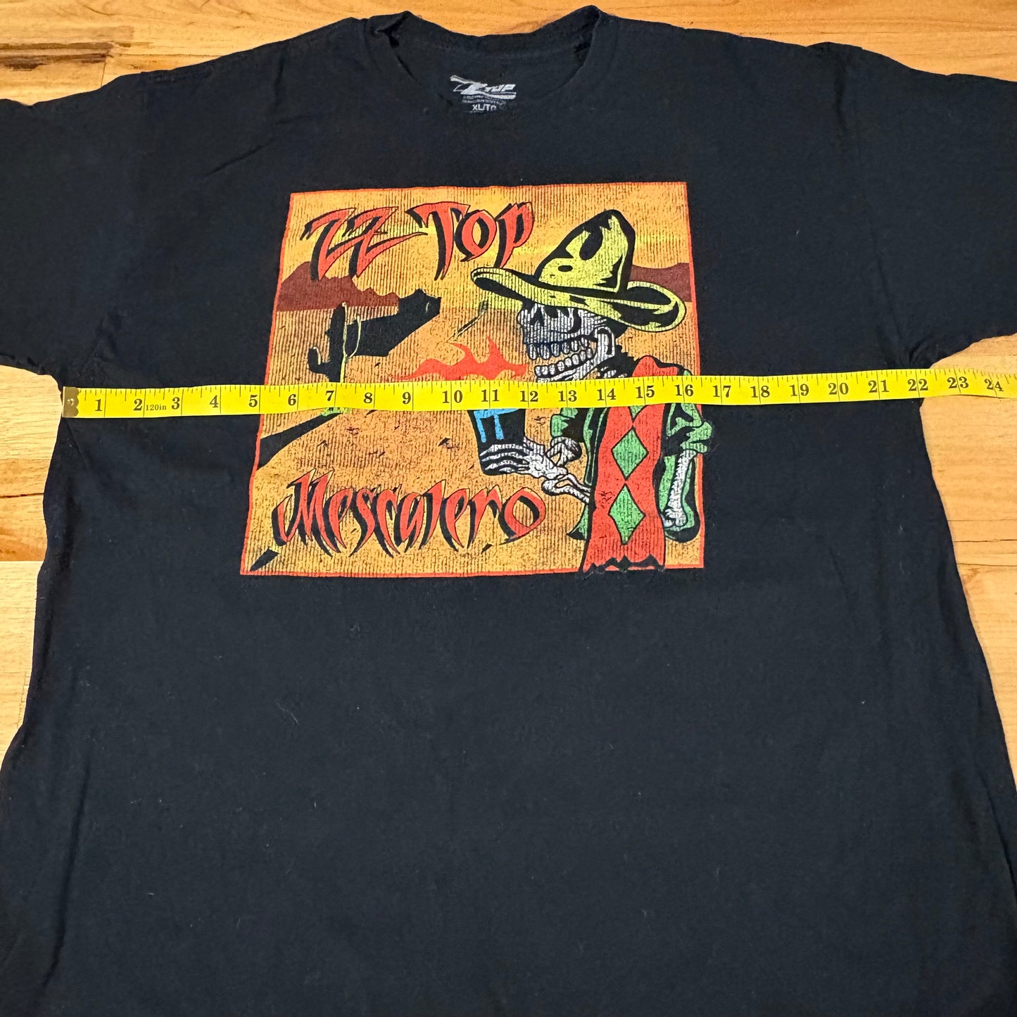ZZ Top Mescalero Album Cover T-Shirt Retro Style Black Size XL