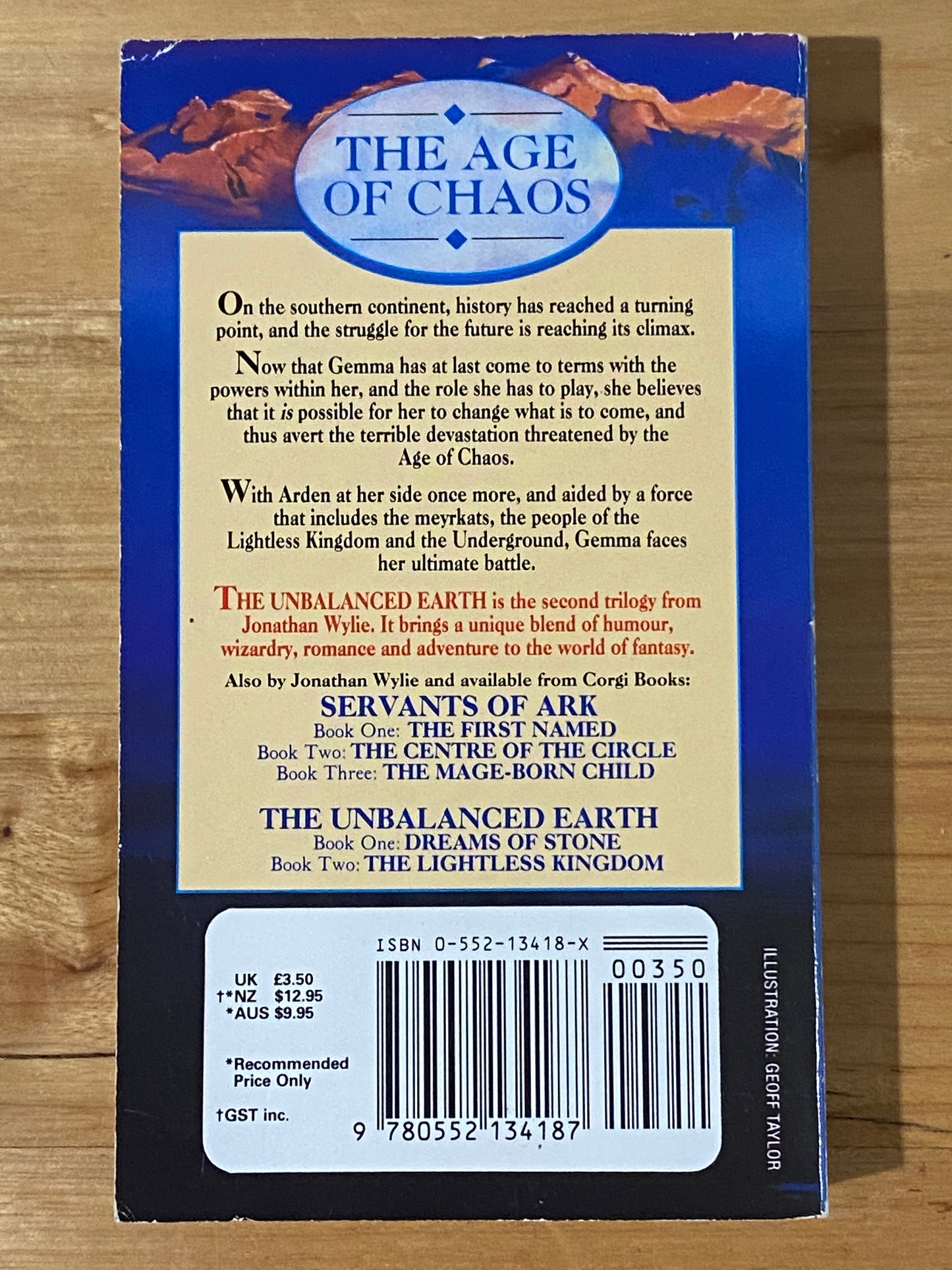 The Age Of Chaos by Jonathan Wylie Paperback 1989 GD