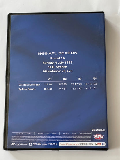 Western Bulldogs Legends DVD v Sydney 1994 Round 14 PAL 4 VGC