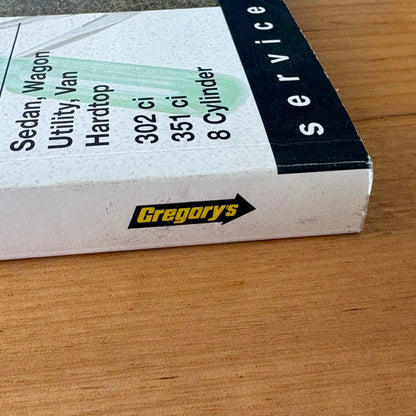Gregory's Service and Repair Manual Falcon Fairlane 72-76 Softcover GD