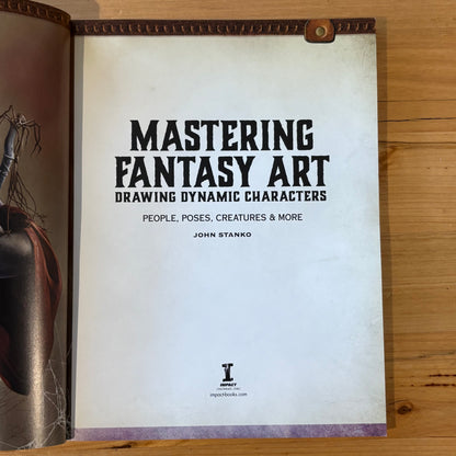 Mastering Fantasy Art Drawing Dynamic Characters by John Stanko Softcover GD