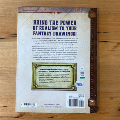 Mastering Fantasy Art Drawing Dynamic Characters by John Stanko Softcover GD