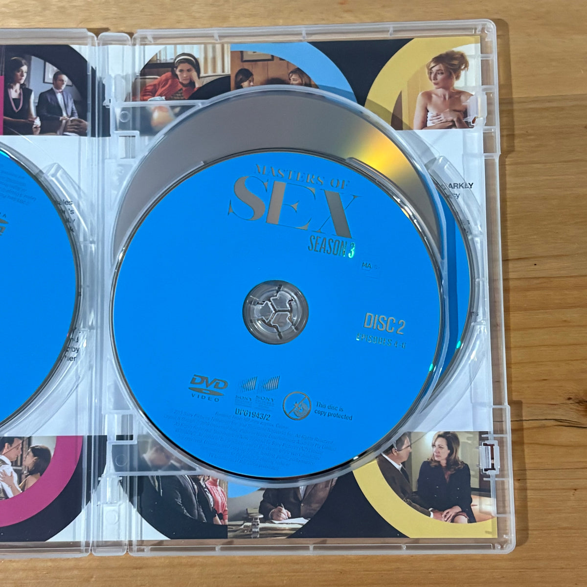 Masters of Sex Season 3 DVD 4-Disc PAL 2 & 4 VGC