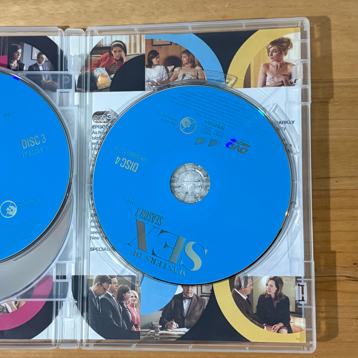 Masters of Sex Season 3 DVD 4-Disc PAL 2 & 4 VGC