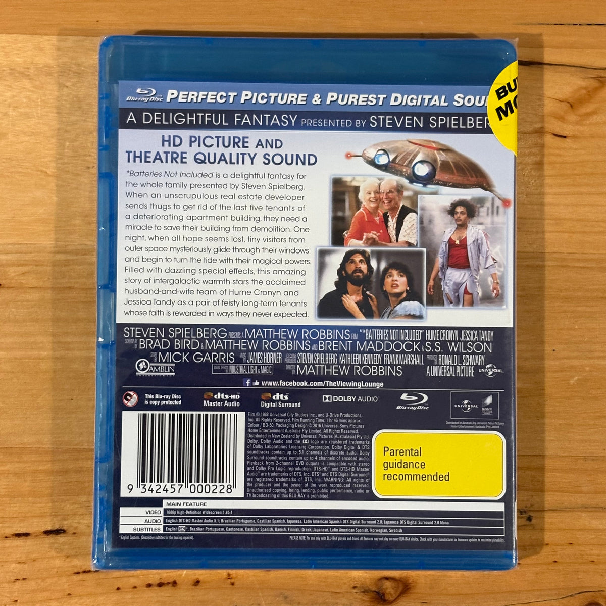 Batteries Not Included Blu-ray Sci-fi Region B New Sealed
