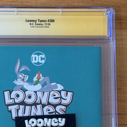 Looney Tunes #280 Signed Clayton Crain NYCC Virgin Variant CGC 9.8