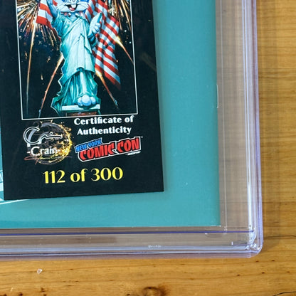 Looney Tunes #280 Signed Clayton Crain NYCC Virgin Variant CGC 9.8