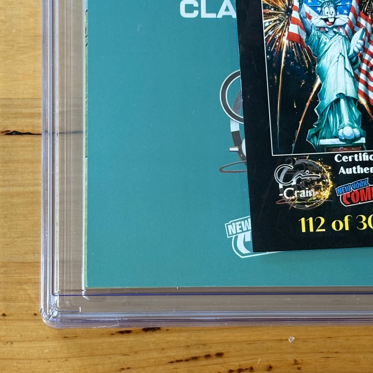 Looney Tunes #280 Signed Clayton Crain NYCC Virgin Variant CGC 9.8