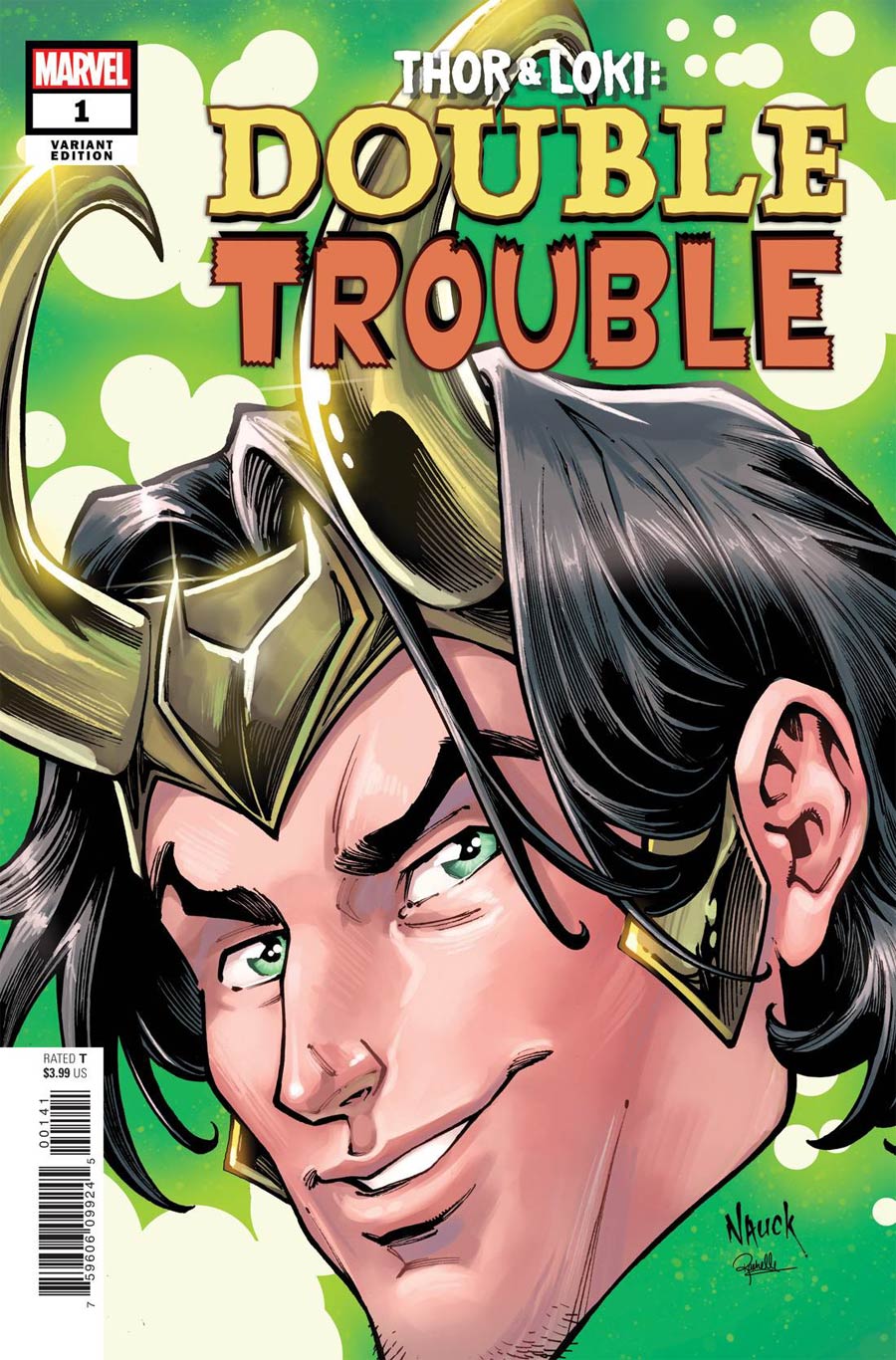 THOR AND LOKI (2021) #1 NAUCK HEADSHOT VARIANT (NM)