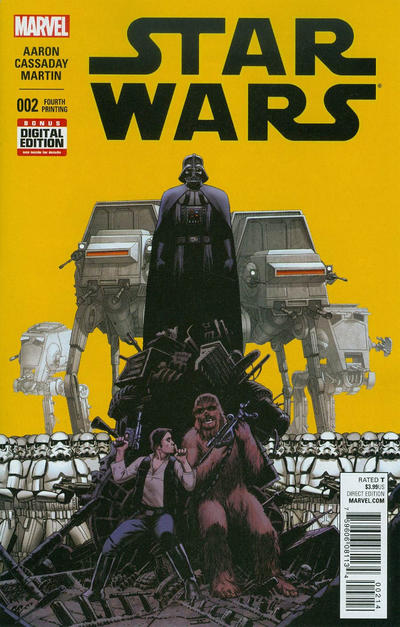 STAR WARS (2015) #2 CASSADAY 4TH PRINTING VARIANT