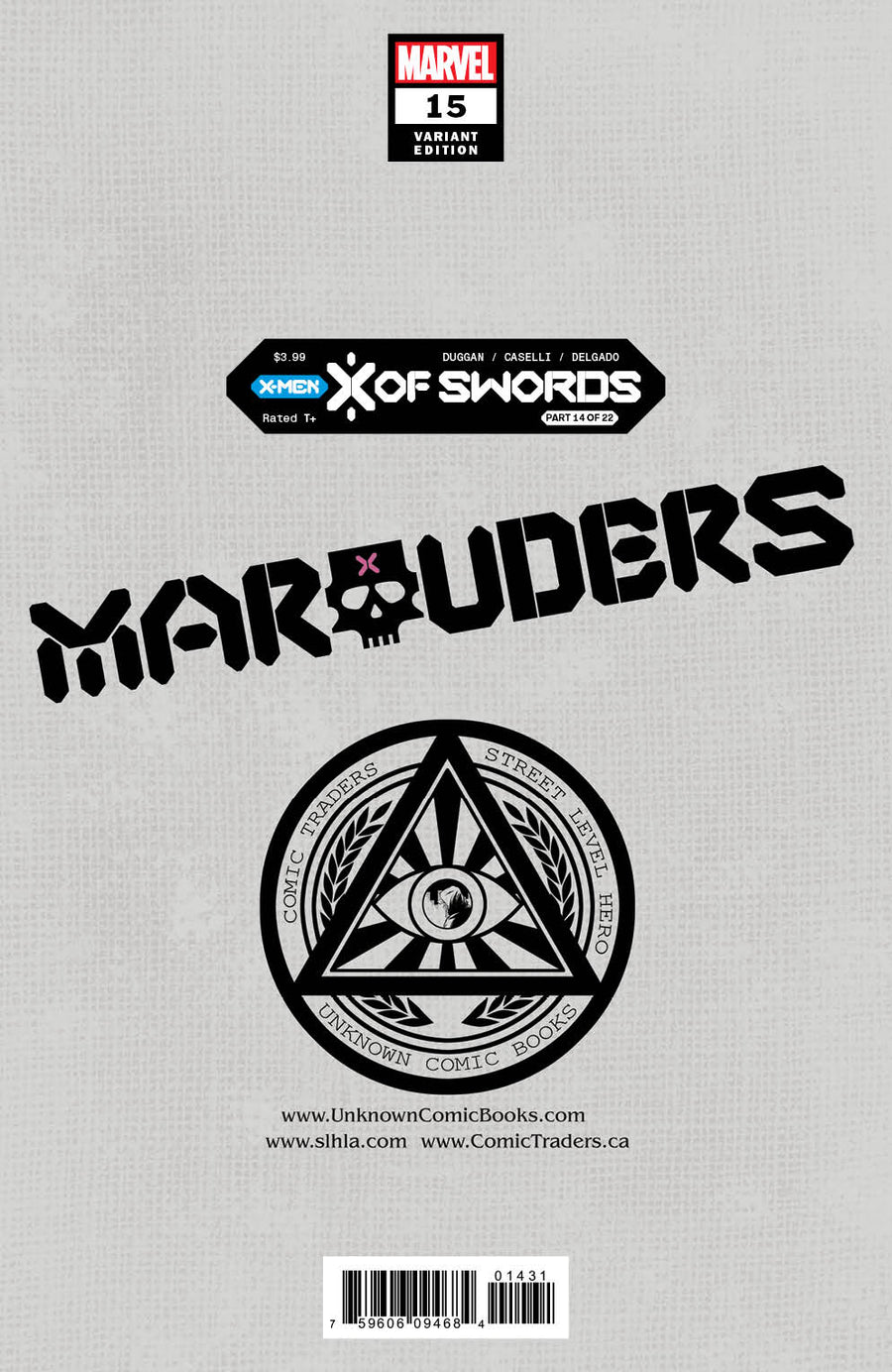 MARAUDERS (2019) #15 UNKNOWN COMICS DAVE RAPOZA EXCLUSIVE VARIANT