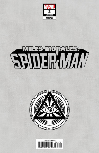 MILES MORALES: SPIDER-MAN (2023) #3 UNKNOWN COMICS IVAN TAO EXCLUSIVE GRAFFITI WALL VARIANT