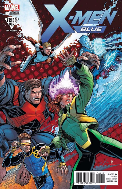 X-MEN BLUE (2017) #1 FRIED PIE NICK BRADSHAW VARIANT