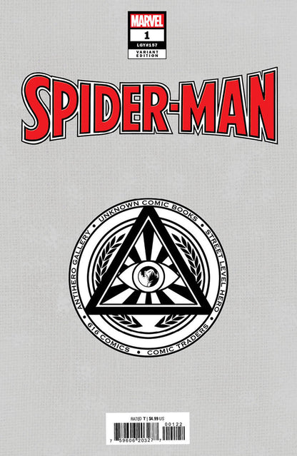 SPIDER-MAN (2022) #1 UNKNOWN COMICS R1C0 EXCLUSIVE VARIANT