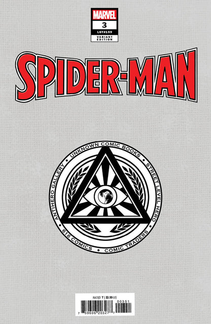 SPIDER-MAN (2022) #3 UNKNOWN COMICS DELL'OTTO EXCLUSIVE VARIANT