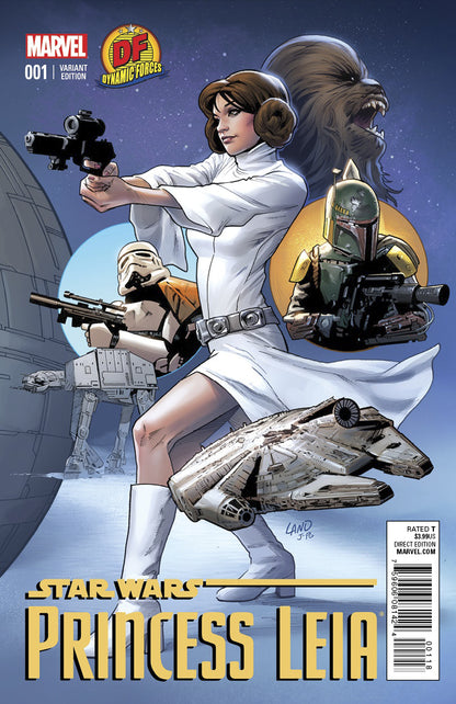 PRINCESS LEIA (2015) #1 GREG LAND DYNAMIC FORCES EXCLUSIVE VARIANT