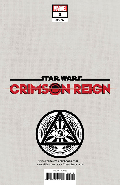 STAR WARS: CRIMSON REIGN (2022) #5 UNKNOWN COMICS TYLER KIRKHAM VARIANT