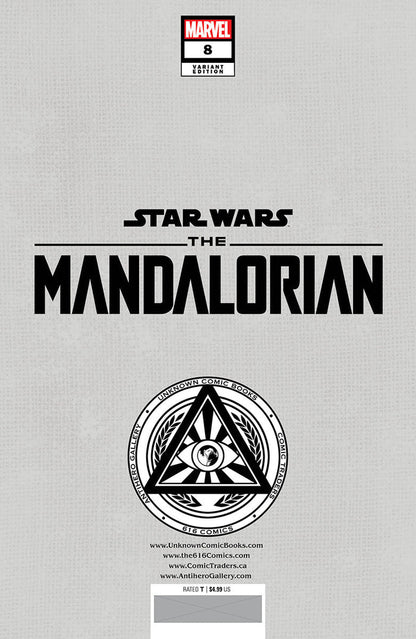 STAR WARS: THE MANDALORIAN (2022) #8 UNKNOWN COMICS TYLER KIRKHAM EXCLUSIVE VARIANT