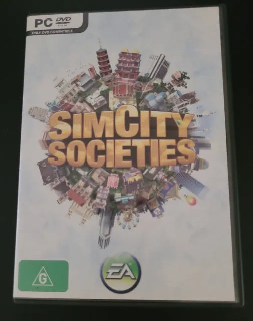 Sim City Societies PC CD ROM Game 2007 City Builder With Manual VGC