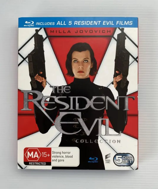 The Resident Evil Collection Blu-ray, Region B, 5-Discs, VGC