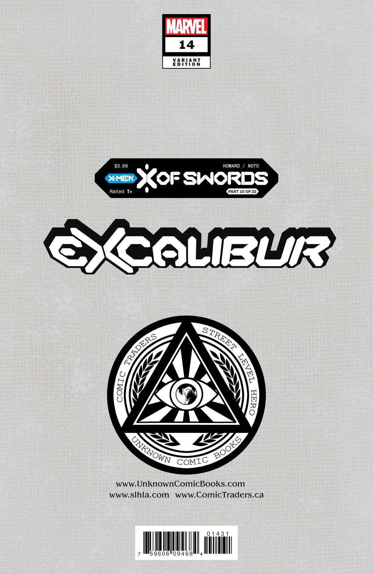 EXCALIBUR (2019) #14 UNKNOWN COMICS LUCAS WERNECK VARIANT
