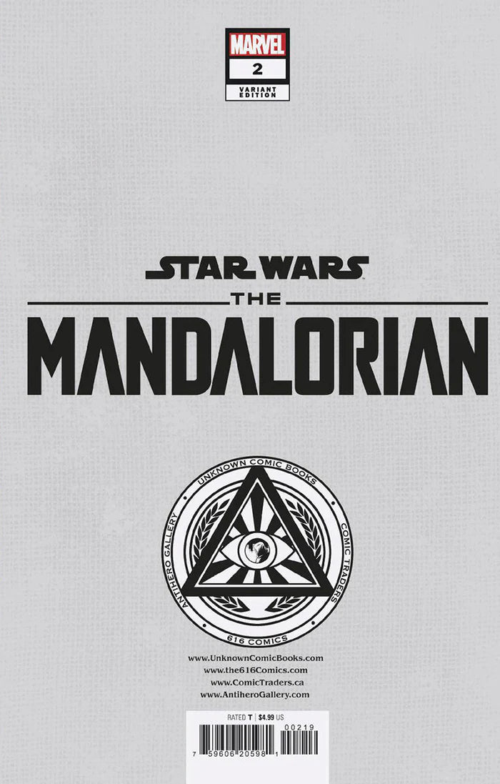 STAR WARS: THE MANDALORIAN (2023) #2 UNKNOWN COMICS TYLER KIRKHAM VARIANT