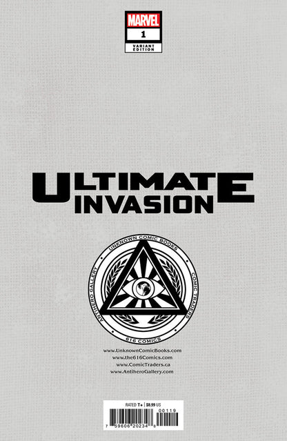 ULTIMATE INVASION (2023) #1 UNKNOWN COMICS DAVIDE PARATORE EXCLUSIVE VARIANT