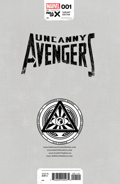 UNCANNY AVENGERS (2023) #1 UNKNOWN COMICS R1C0 EXCLUSIVE VARIANT