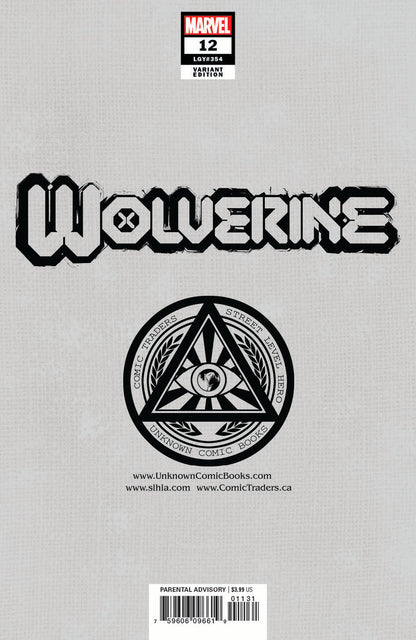 WOLVERINE (2020) #12 UNKNOWN COMICS MICO SUAYAN VARIANT