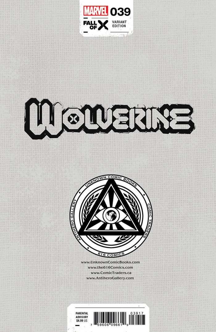 Wolverine (2020) #39 Unknown Comics Stephen Segovia Exclusive Virgin Variant