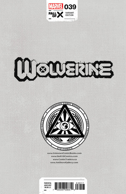 Wolverine (2020) #39 Unknown Comics Stephen Segovia Exclusive Virgin Variant
