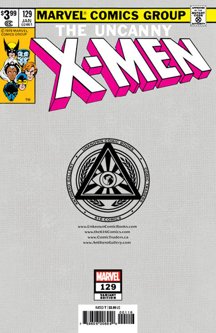 X-MEN #129 FACSIMILE EDITION UNKNOWN COMICS NATHAN SZERDY EXCLUSIVE VARIANT