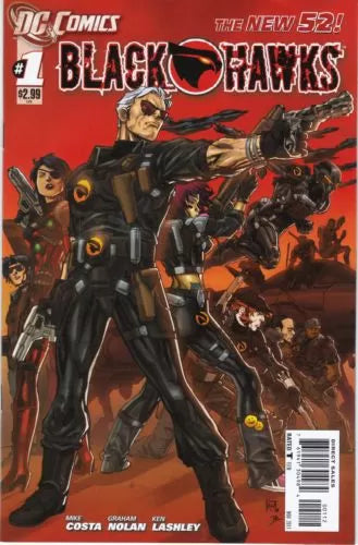 Blackhawks (2011) #1 2nd Printing Ken Lashley Cover