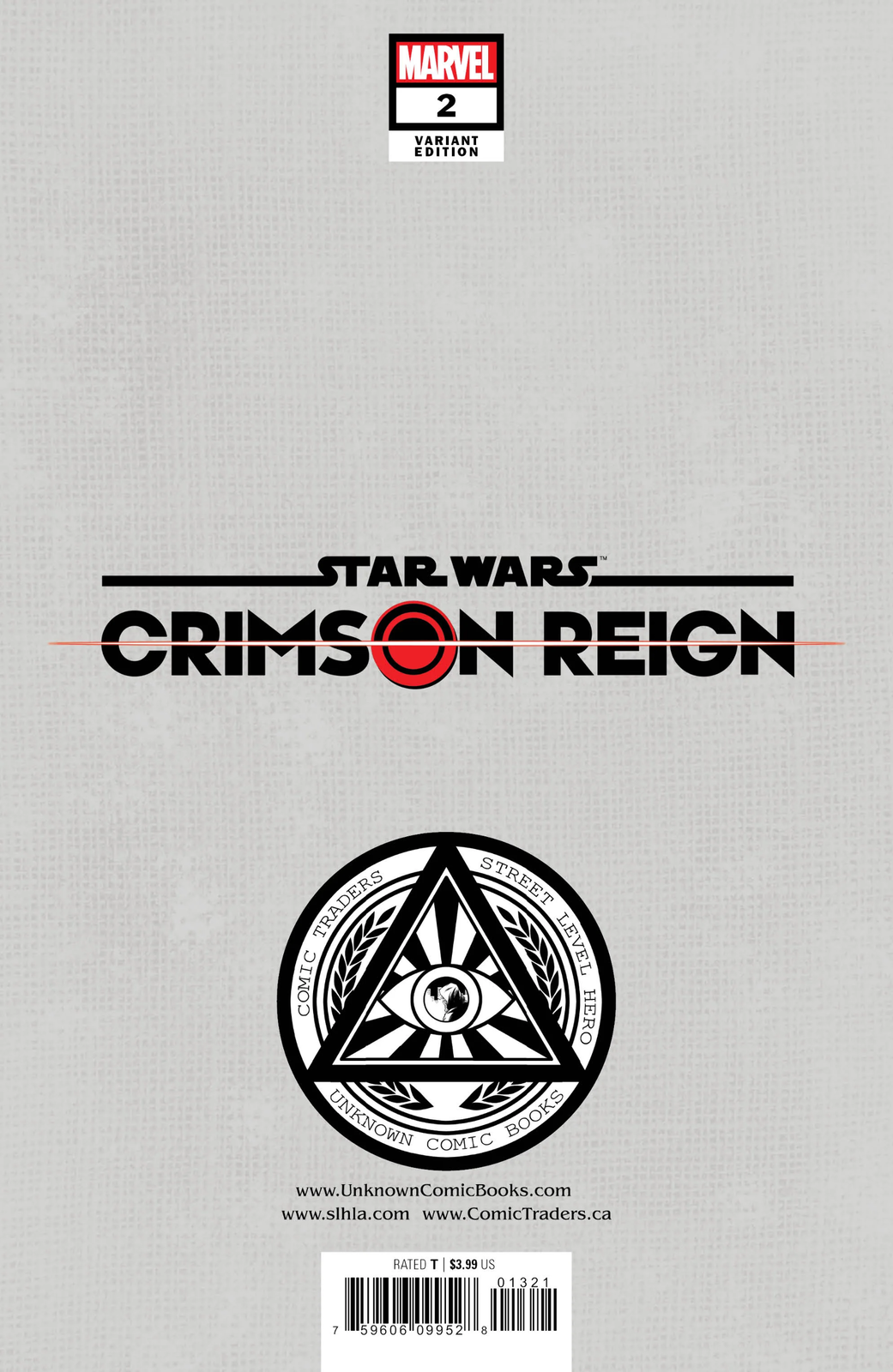 STAR WARS: CRIMSON REIGN (2022) #2 UNKNOWN COMICS TYLER KIRKHAM VARIANT