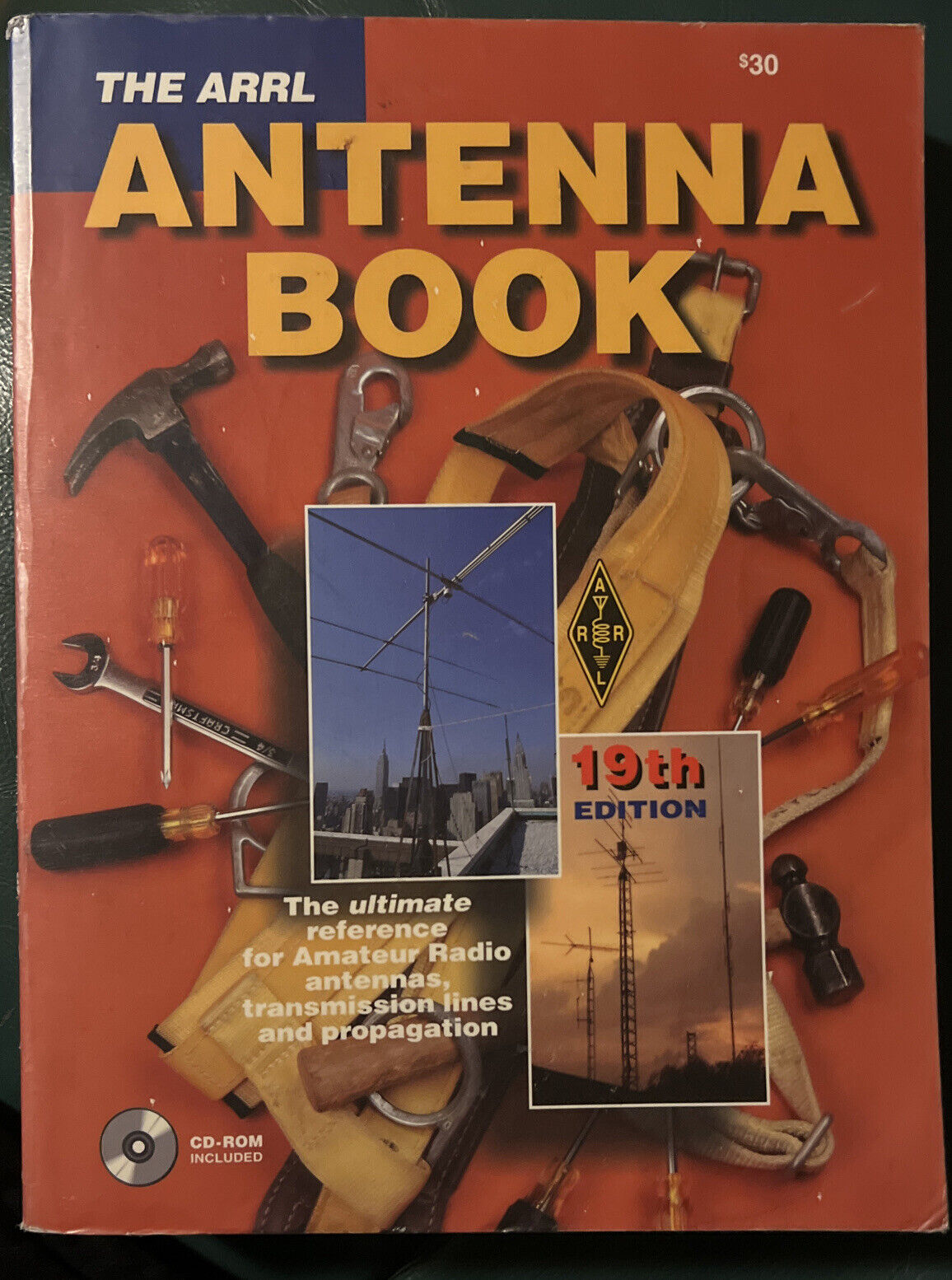 The ARRL Antenna Book 19th Edition Amateur Radio Antennas 2000 VGC No CD