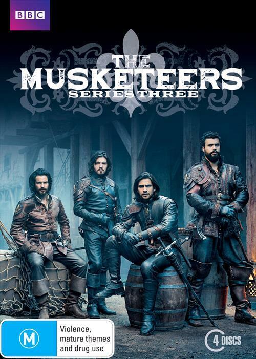 The Musketeers Series 3 DVD BBC TV Drama 4-Disc Brand New Sealed